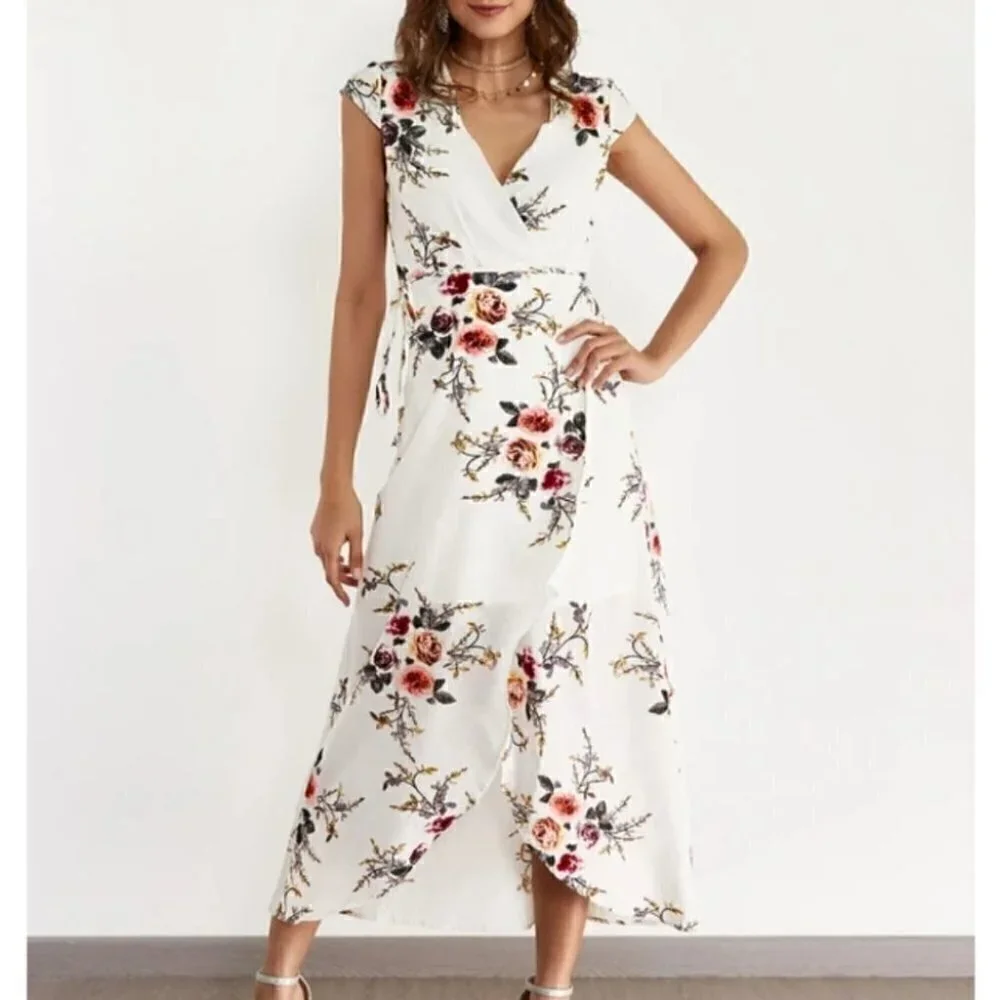 Floral Wrap Dress - Picture 4 of 10